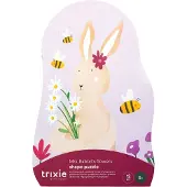 Trixie Vormenpuzzel Mrs. Rabbit -Mrs. Rabbit's Bloemen - 12 stukken - Kinderpuzzel vanaf 2 jaar