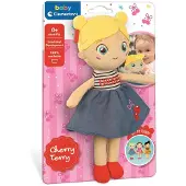 Clementoni Baby Knuffelpop Cherry Terry - Zachte Soft Doll - Pluche Knuffel - Sensorisch Interactief Speelgoed vanaf 0 Maanden