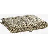 Madam Stoltz - Loungekussen 70x180 cm - Wit met bloemetjes - 100% katoen