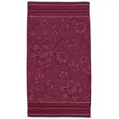 Pip studio Douchelaken Jasmin Jacquard Dark Pink (55 x 100 cm)