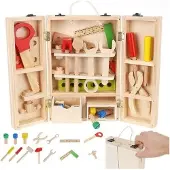 Ruhhy Houten gereedschapskist voor kinderen