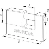 Gerda Schloss BRASS LINE T 50 Messing Schaft KMT