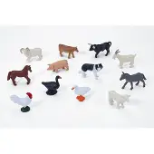 Mojo Fun Farmland Mini Boerderijdieren Speelset, 12dlg. - 380053