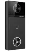 Hikvision DS-KV6114-MWBE1, Videodeurbel, WiFi/PoE, Micro SD slot, 150gr. kijkhoek (metalen behuizing)