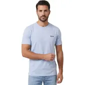BOSS Shirt hemelsblauw / zwart