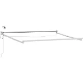 vidaXL Elektrisch Uitschuifbare Zonneluifel Lichtgrijs 3 x 2,5 m