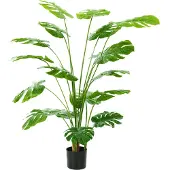 HOMCOM Kunstplanten - Plastic - 17x17x150cm - Groen