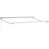 vidaXL Elektrisch Uittrekbaar Markies Frame Wit 3,5 x 2 m Aluminium