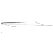 vidaXL Elektrische Zonnescherm Frame met LED's Wit 4 × 3 m Aluminium
