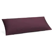 Yumeko Kussensloop Gewassen Percal Katoen 40x80 Paars - Eco, Bio & Fairtrade