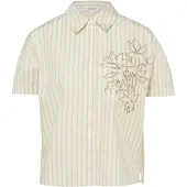 s.Oliver Blouse donkerbruin / kaki / wit