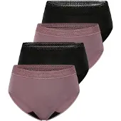 Schiesser Slip ' Care ' mauve / zwart