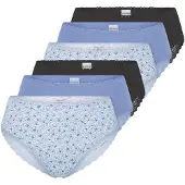 Schiesser Slip ' Modern ' lichtblauw / zwart