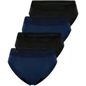 Schiesser Slip ' Care ' royal blue/koningsblauw / zwart