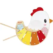Janod Houten Xylo Poulette - Kleurrijke Xylofoon