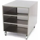 Maxima - Gastro werkblad met machineplateau - 60 x 80 cm - draagvermogen 120 kg - voorzien van wielen