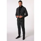 JP 1880 Regular Fit Blazer antraciet, Effen