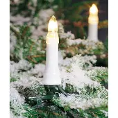 Konstsmide Kerstboomkaarsen Kerstversiering buiten, kerstversiering Boomsnoer, toplampen, deelbare stekker, 35 heldere lampen (1 stuk)