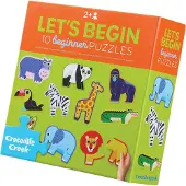 Crocodile Creek puzzel Jungle - 10x2 stukjes peuter speelgoed.