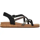 SKECHERS Sandaal 'DESERT KISS - SEASIDE' lichtgrijs / zwart