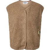 Pieces Bodywarmer 'PCKATTY' donkerbeige