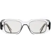 Prada PR17WS 12R30B transparant grijs lichtgrijze zonnebril