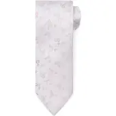 Suitable Zijde Stropdas Met flower Off-White -