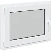 vidaXL Kelderraam RISOR 80 x 50 cm PVC en glas Wit