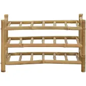 vidaXL Wijnrek Naturel 57 x 29,5 x 36 cm Bamboe