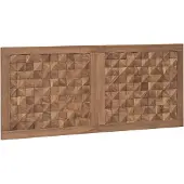 vidaXL Bed Hoofdbord Naturel Massief Teakhout