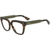 Moschino MOS660 54/15/140 Havana groene Acetaat monturen VROUW MOS660