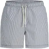 Jack & Jones Zwemshorts 'JPSTMaui' navy / eierschaal