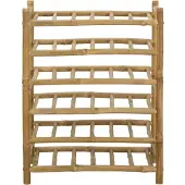vidaXL Wijnrek Naturel 57 x 29,5 x 72 cm Bamboe