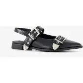 Nova dames slingbacks met gespen zwart maat 40