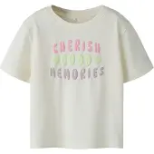Name it Shirt 'NMFHENISA' crème / limoen / lila / rosa