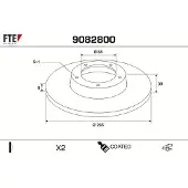 FTE 9082800 Remschijf