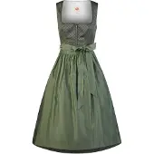 Spieth & Wensky Dirndl 'Heilbach' donkergroen
