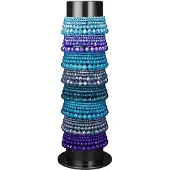 Yehwang Armbanden display met glaskralen armbanden - Blauw