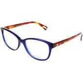 Lanvin VLN662M 53/16/140 Glanzend transparant blauw Acetaat DAMES VLN662M