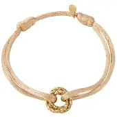 Yehwang Goudlief.nl Armband met zonnige dagknoop - Abrikoos