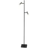 Steinhauer Vloerlamp 2-lichts Lumo zwart met nikkel