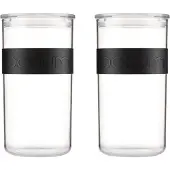 Bodum Voorraadpot Presso Black 2L (Set van 2)