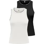 ONLY Top 'ONLALLY' zwart / wit