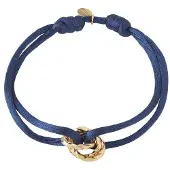 Yehwang Armband met zonnige dagknoop - Donkerblauw