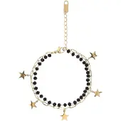 MyMo ROCKS Armband goud / zwart