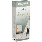 Koopman kinderklok 3D stickers wandklok multicolor decoratie.