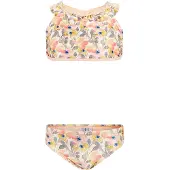Koko Noko crop bikini met bloemen print oranje Meisjes Polyester Bloemen - maat 110/116