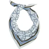 Calvin Klein Doek 'CK Monogram Print' lichtblauw / olijfgroen