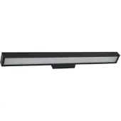 LUCANDE Wandlamp Zafira, zwart, Badkamer, Aluminium, Modern, Wandlamp