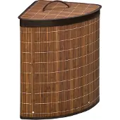 HOMCOM Wasmand - Bamboe - 38x38x57cm - Bruin